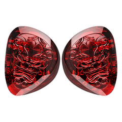 TANGZU WANER SG 2 Red Lion Edition 10mm PET Single Dynamic In-Ear Earphones with Silicone Storage Bag and Sancai wide bore
