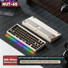 WEIKAV Lucky65 V3 Lucky65 V2 ZA68 NUT65 Wireless Aluminum Mechanical Keyboard Kit RGB Bluetooth Wired Gaming Hotswap Keyboard
