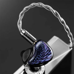 Kinera Celest Wyvern Black Dragon In-Ear HiFi Earphones 10mm LCP Dynamic Drive Music Gaming Earphones 3.5mm Type-C Lightning MIC