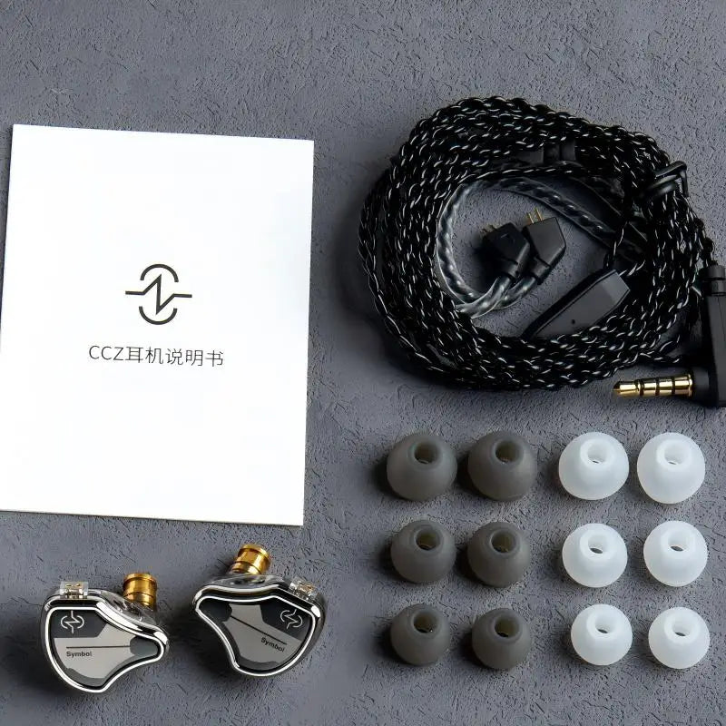 CCZ BC02 Dynamic Driver HiFi IEM With 10MM Carbon Nano Tube Diaphragm In Ear Earphones Bass Wired Headphones Monitor Headset