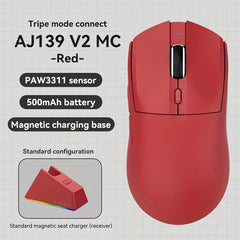AJAZZ AJ139 V2 MC Symmetrical Ergonomic Wired Gaming Mouse, High Accuracy Sensor, Durable Switch Lightweight PC Esports Mouse