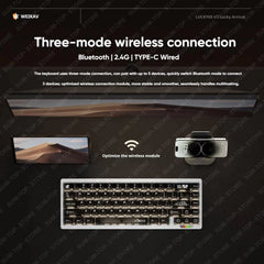 Weikav Lucky 65key AL65 Sugar65 LEOBOG Hi75 Wired Custom Aluminum Mechanical Keyboard TYPE-C Hotswap RGB Backlit Gaming Keyboard