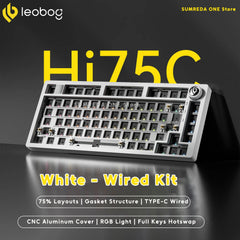 Leobog Hi75C Gaming Aluminum Wireless Mechanical Keyboard Kit Hi75 Hi75C Pro 81Keys Bluetooth 2.4G Wired  Hotswap Gamer Keyboard