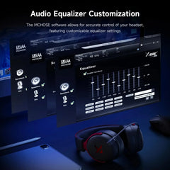 MCHOSE V9 Pro wireless headphones 7.1 Surround Sound 53mm HI-FI Bluetooth/2.4G gamer headphones with Microphone v9 pro mchose