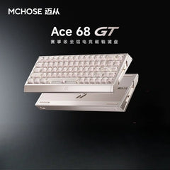 MCHOSE Ace 68 GT Magnetic Switch Gaming Keyboard ARGB Low Delay Full Aluminum Custom Wired Keyboards PC E-Sports Accessories