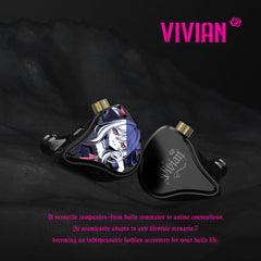 CVJ Vivian In Ear Earphones 10mm Dynamic Driver suitable for Music and Gaming 0.78mm Detachable Cable HiFi Sound Quality