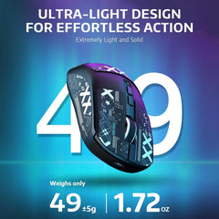 ATTACK SHARK X6 49g Superlight Wireless Gaming Mouse  Magnetic RGB Charging Dock PixArt PAW3395 Sensor 26000DPI 200Hrs Battery