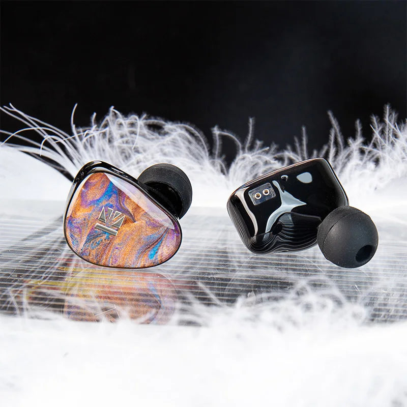 KBEAR KB02 10mm+10mm Dual  IEM Hifi in-ear Earphones with Detachable Cable Design Bone Conduction Dynamic Driver