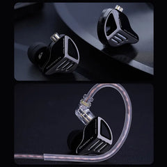 KZ ZVX PRO Dynamic In Ear Earphones HIFI Bass Earbuds Metal Monitor Headphones Sport Noise Cancelling Music Headsets