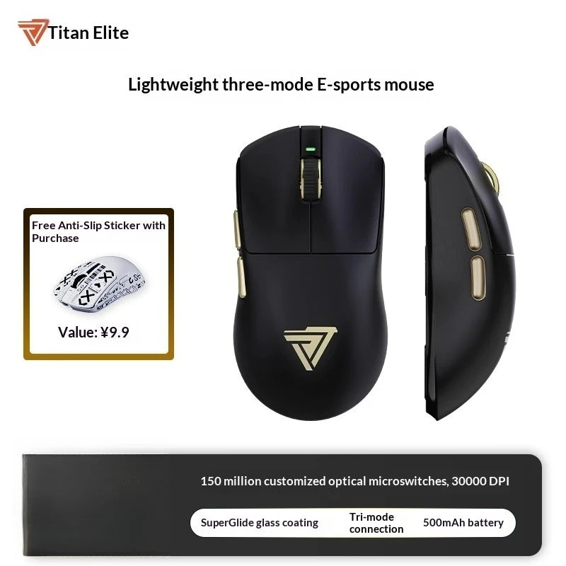 Titan Elite T1 Wireless Bluetooth Mouse, 30000 DPI, 10000Hz, 500mAh long battery life, lightweight esports gaming mouse