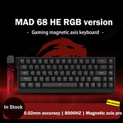 MADLIONS Mad 60he Mad60HE Mad 68HE Mechanical Keyboard Magnetic Switch Wired Hot Swap 8K Polling Rate Customized Gaming keyboard