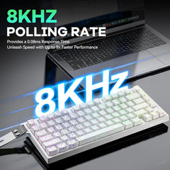ATTACK SHARK R82 HE 75% 8000Hz Rapid Trigger Wired  Keyboard, 0.005mm RT Accuracy, Magnetic Switch, 0.08ms Latency, RGB Lighting