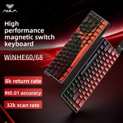 AULA WIN60 WIN68 HE Magnetic Keyboards Esports Rapid Trigger 8K Return RGB Hotswap Wired Gaming Mechanical Keyboard for Pc Gamer