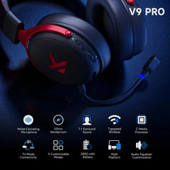 MCHOSE V9 Pro wireless headphones 7.1 Surround Sound 53mm HI-FI Bluetooth/2.4G gamer headphones with Microphone v9 pro mchose