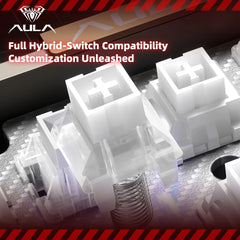 AULA AG60 Pro/MAX Wired Gaming Mechanical Keyboard Custom Full Aluminum High Performance Magnetic Axis for Esports And FPS Games