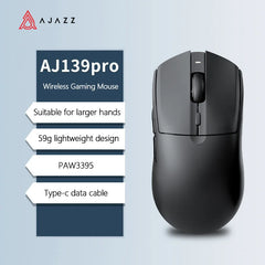 AJAZZ AJ139 V2 MC Symmetrical Ergonomic Wired Gaming Mouse, High Accuracy Sensor, Durable Switch Lightweight PC Esports Mouse