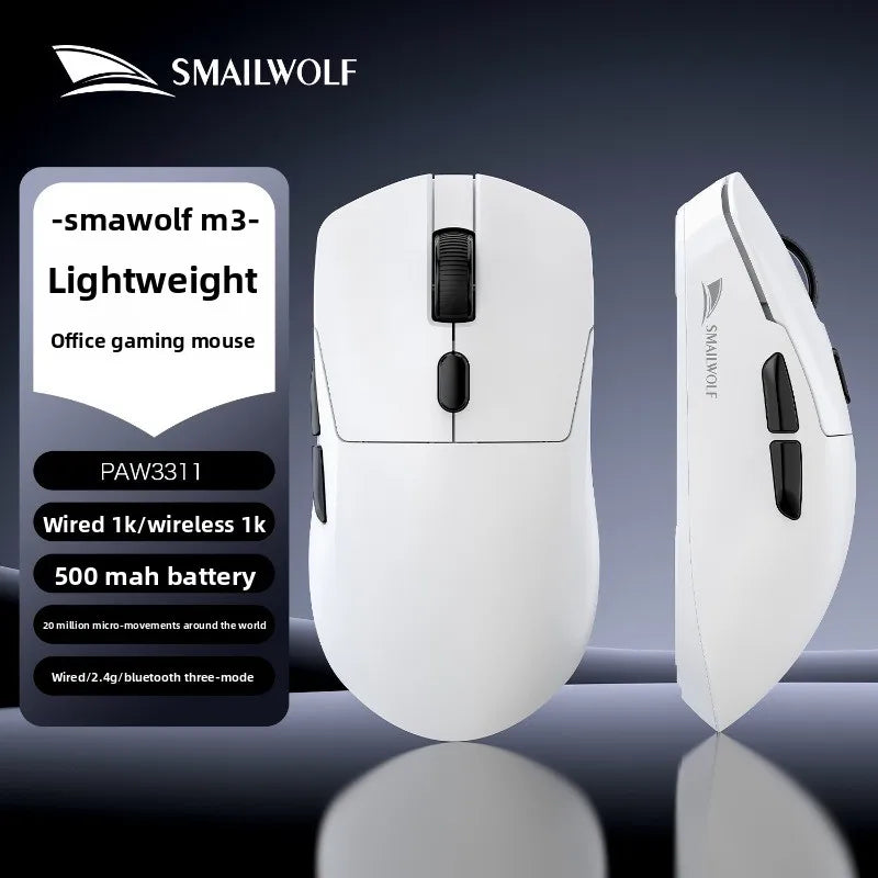 SMAILWOLF M3 Bluetooth Wireless Gaming Mouse with PAW3311 Sensor