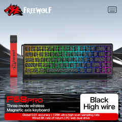 Magnetic Gaming Keyboard ATTACK SHARK X68HE X68PRO HE and FREEWOLF F68 Wired F68Pro Wireless for Pro Gaming 0.01mm Rapid Trigg