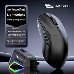 SMAILWOLF M3 Bluetooth Wireless Gaming Mouse with PAW3311 Sensor