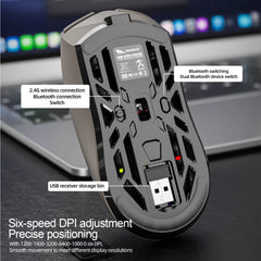 2026 NEW SMAILWOLF RS8 Wireless mouse Bluetooth three-mode gaming notebook PAW3311 1KHZ spider shape gaming mouse for big hands