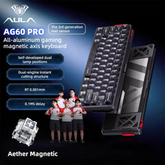 AULA AG60 Pro/MAX Wired Gaming Mechanical Keyboard Custom Full Aluminum High Performance Magnetic Axis for Esports And FPS Games