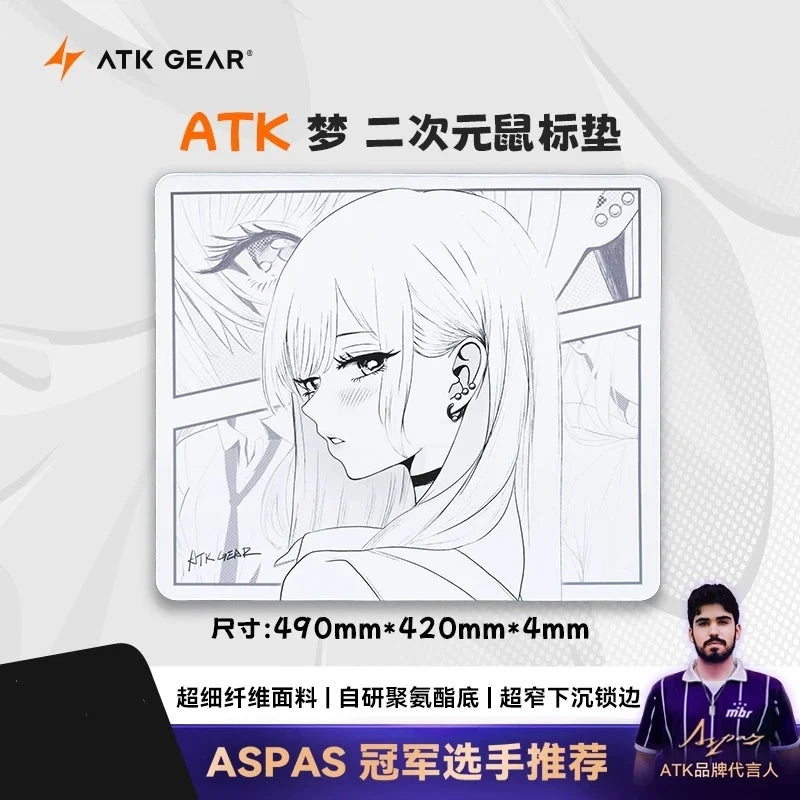 ATK Dream Anime Large Neutral Mouse Pad  Balanced For FPS Dedicated for Esports Gaming And Office Valorant Inspired Gift