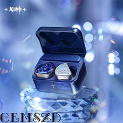 In stock Game Genshin Impact Furina Wireless Bluetooth Earphones Anime Cartoon Accessories Props Cosplay Halloween Gifts