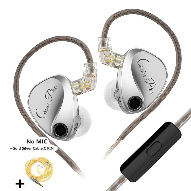 KZ Castor PRO in Ear Earphone 2DD High-end Tunable Earbuds Stets A New Benchmark for HiFi Sound Quality Bass Headsets CastorPRO