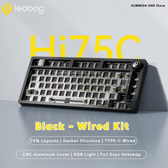 Leobog Hi75C Gaming Aluminum Wireless Mechanical Keyboard Kit Hi75 Hi75C Pro 81Keys Bluetooth 2.4G Wired  Hotswap Gamer Keyboard