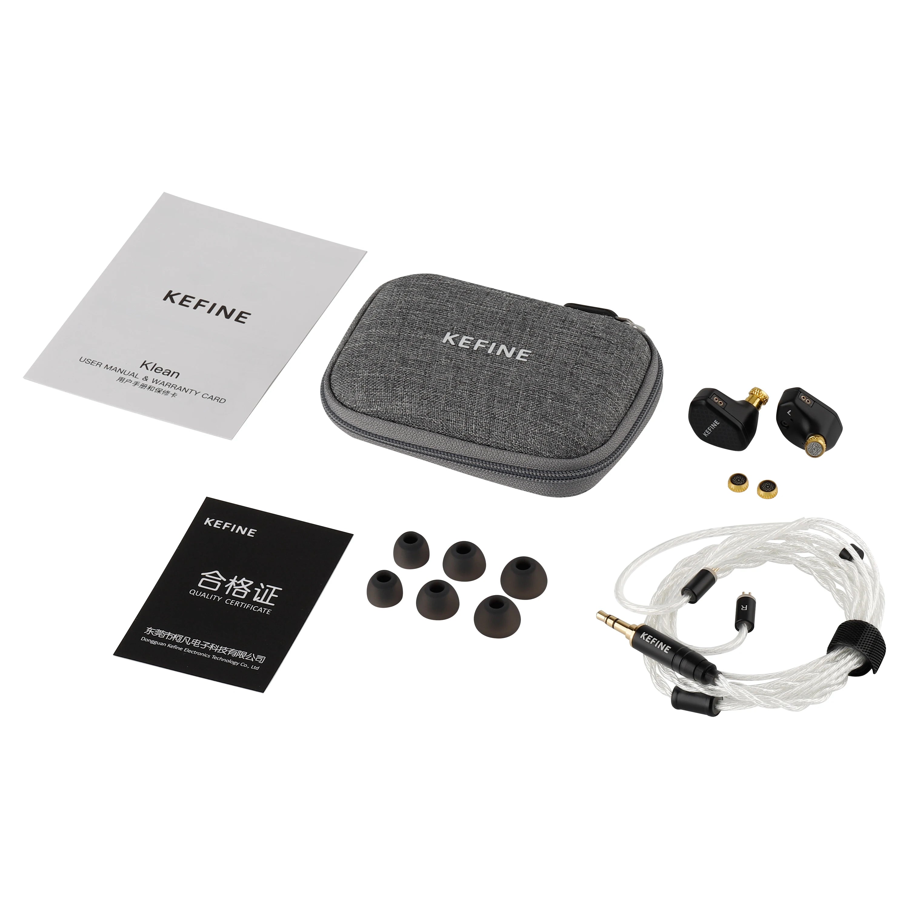 Angelears Audio Kefine Klean 10mm DLC Diaphragm Dynamic Driver Hi-Fi In-ear Earphone with