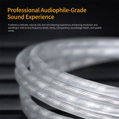 KZ Headphones Type-C Oxygen-Free Copper Silver-Plated Earphone Cable 0.75MM High-purity Gold-plated Pin