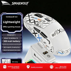 SMAILWOLF M3 Bluetooth Wireless Gaming Mouse with PAW3311 Sensor