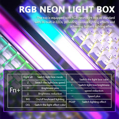 AULA HERO84 HE Magnetic Switch Wired Mechanical Keyboard RGB Music Rhythm 8K Return Rate Keyboard Computer Accessorie for Gamer