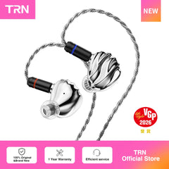 TRN SHELL Four-Unit Dynamic Driver Planar Hybrid Headphones Triple Dynamic + Planar Acoustic Architecture Headphones