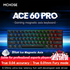 MCHOSE ACE60 Pro ACE68 Esports Wired Mechanical Keyboard Magnetic Switch Hot Swap Customized Gaming Keyboard Pc Gamer Accessorie