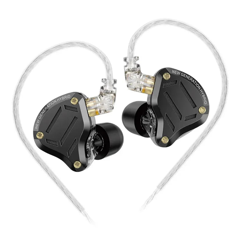KZ ZS10 Pro 2 HIFI Metal Earphone In Ear Bass Earbud 4-Level Tuning Switch Headphone 2PIN Cable ZAS ZSX ZSNPRO AS16PRO ZS10PRO 2