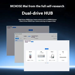 MCHOSE AX5 V2 lightweight E-sports Mouse dual 8K three mode wireless BT PAW3950 Magnetium alloy Dual-drive HUB Long battery life