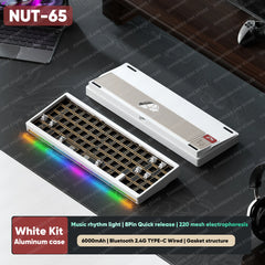 WEIKAV Lucky65 V3 Lucky65 V2 ZA68 NUT65 Wireless Aluminum Mechanical Keyboard Kit RGB Bluetooth Wired Gaming Hotswap Keyboard