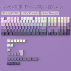 2026 Line Gradient Side Shine Through Keycaps Cherry Profile PBT Custom Keycaps for 60% 65% 75% 96% 98% 100% Mechanical Keyboard