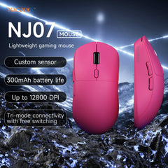 AJAZZ NJ07/MC/Ultra Tri-Mode Wired/Bluetooth/2.4G Office and Gaming Mouse 12800 DPI 1000Hz Report Rate