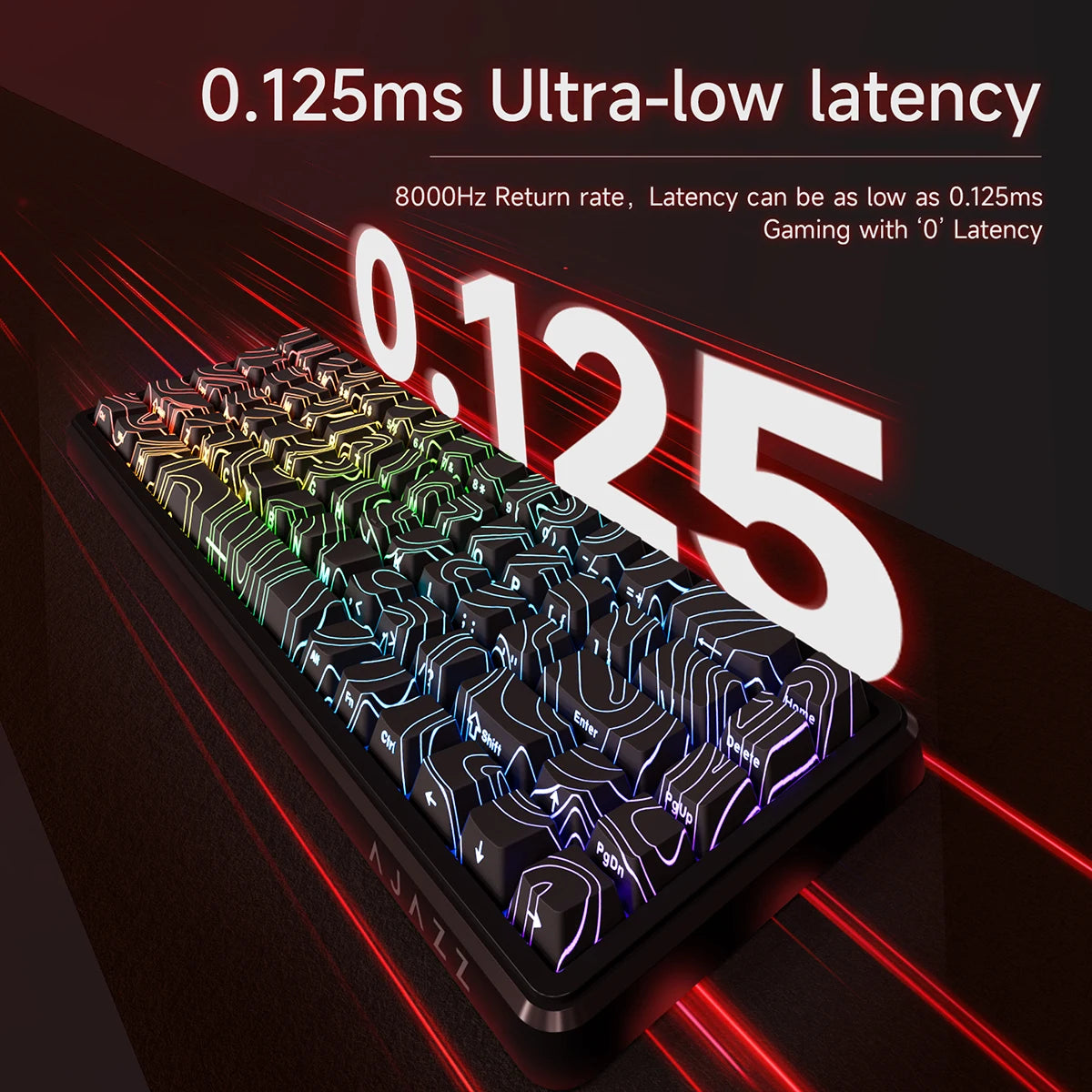 AJAZZ AK680 MAX Wried Magnetic Mechanical Keyboard HE Fast Trigger Gaming Keyboard Hall Effect Switch 65% 8K Polling Rate 68 key