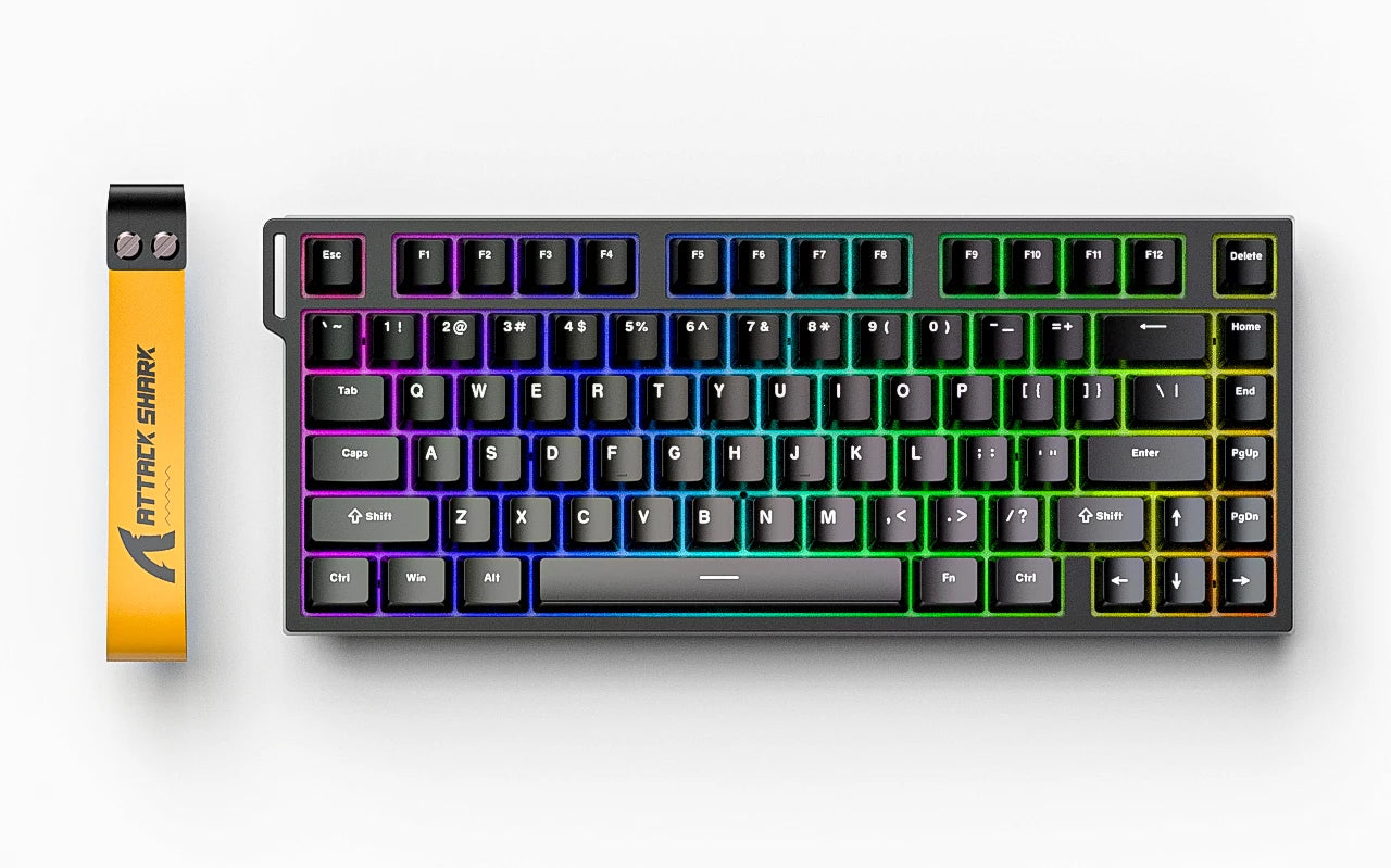 Attack Shark R82HE Wired RGB Magnetic Switch Keyboard, 256K Scan Sampling Rate, Accuracy 8K Return Rate