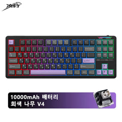 K87 Tri-Mode Mechanical Keyboard Wireless TKL Layout Gaming Keyboard Hot Swap RGB Backlit Gasket Structure Linear Switch
