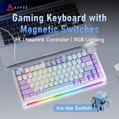 AJAZZ AK820 V2 Wired Magnetic Switch Gaming Keyboard, with Wrist Rest, Star Flash, 8K Polling Rate, Ultra Low Latency
