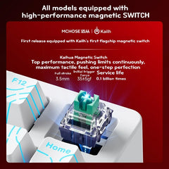 MCHOSE JET75 HE Gaming Keyboard Hall Effect Switch Support 0.005MM Rapid Trigger DKS SOCD MT TGL Dynamic RGB Hot Swappable
