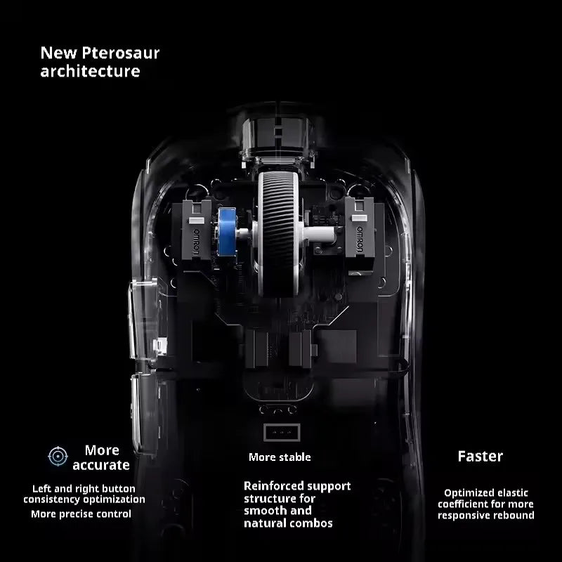 MCHOSE A5 V2 V3 Ultra-Lightweight Wireless Gaming Mouse Tri-Mode Dual 8K PAW3395 Low Latency RGB 500mAh Ergonomic E-sports Mouse