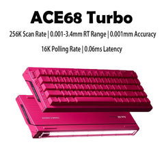 MCHOSE ACE68 Turbo Mechanical Gaming Keyboard Customized 0.001mm Rapid Trigger RGB 16K Polling Rate Low latency high precision