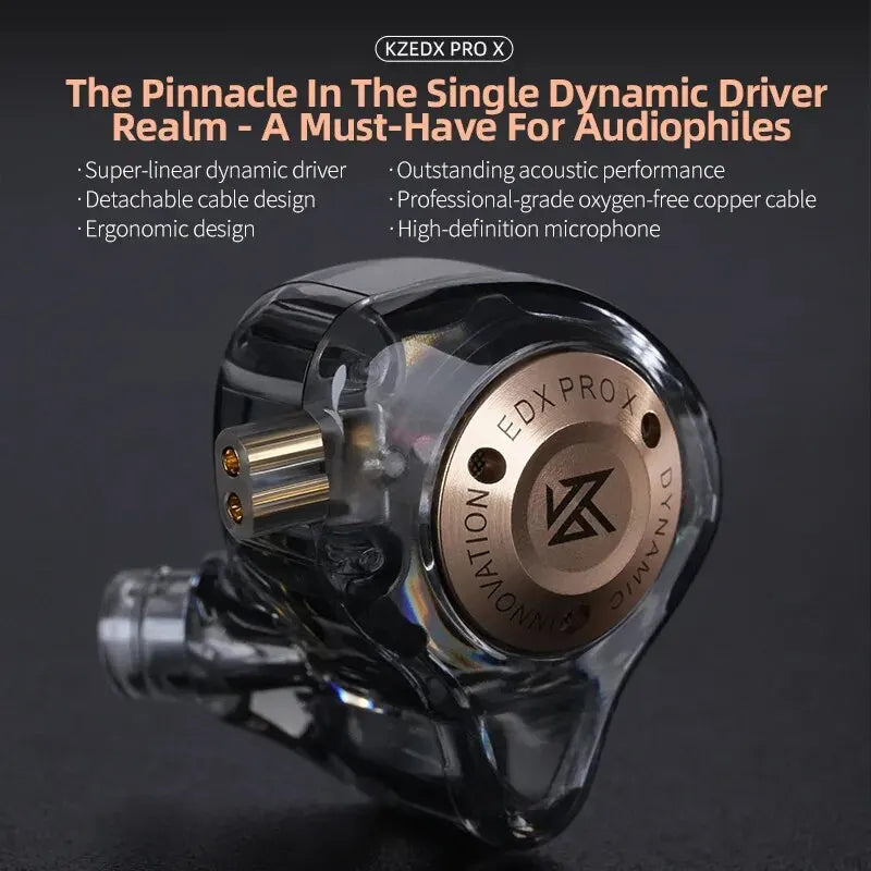 KZ EDX Pro X Dynamic Driver Earphone