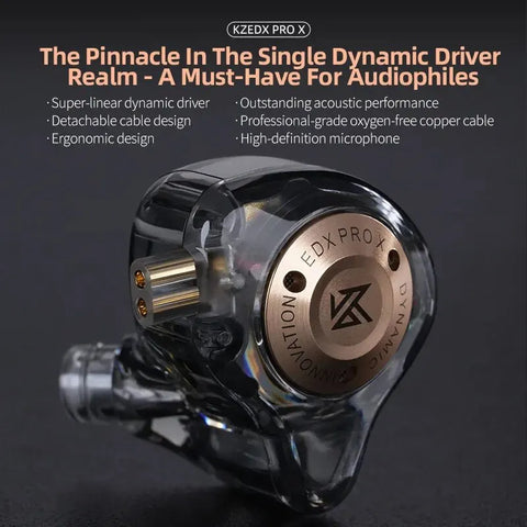 KZ EDX Pro X Dynamic Driver Earphone