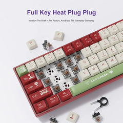 AJAZZ AK680 Mechanical Keyboard ABS Keycap 68 Keys Hot Swap Gamer Keyboard Custom Gasket Gaming Accessories for Pc Laptop